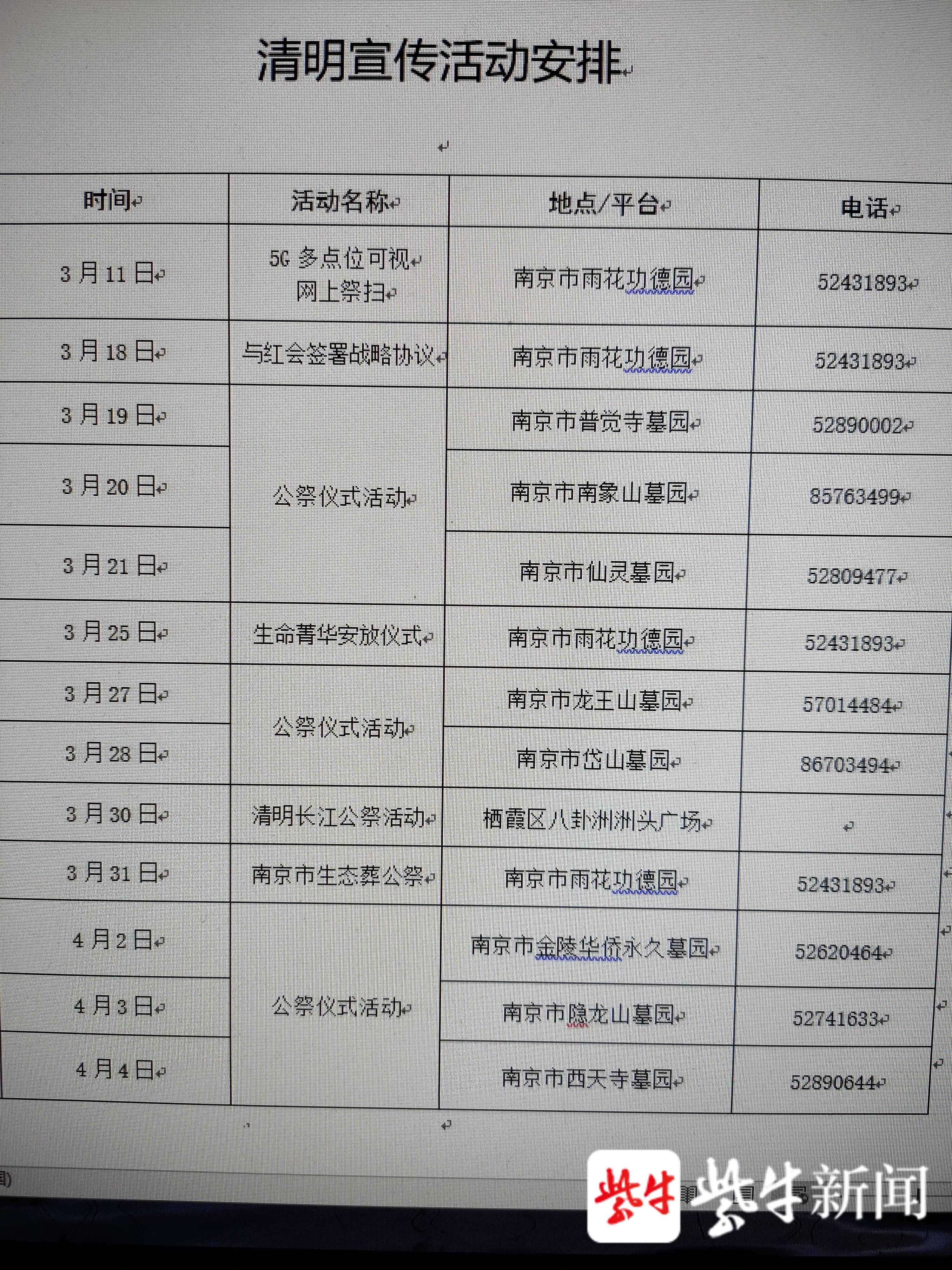 普觉寺陵园举办南京首场集体公祭