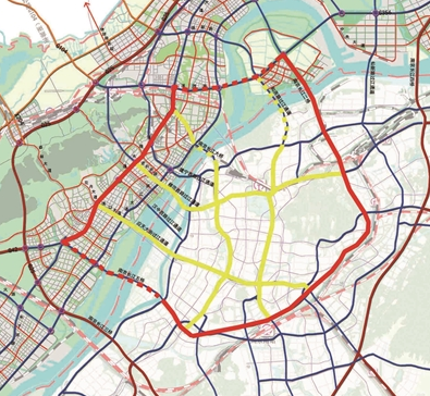 南京五桥,双主城的"握手"