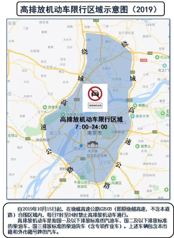 高排放机动车司机,南京绕城高速最新限行通告来了