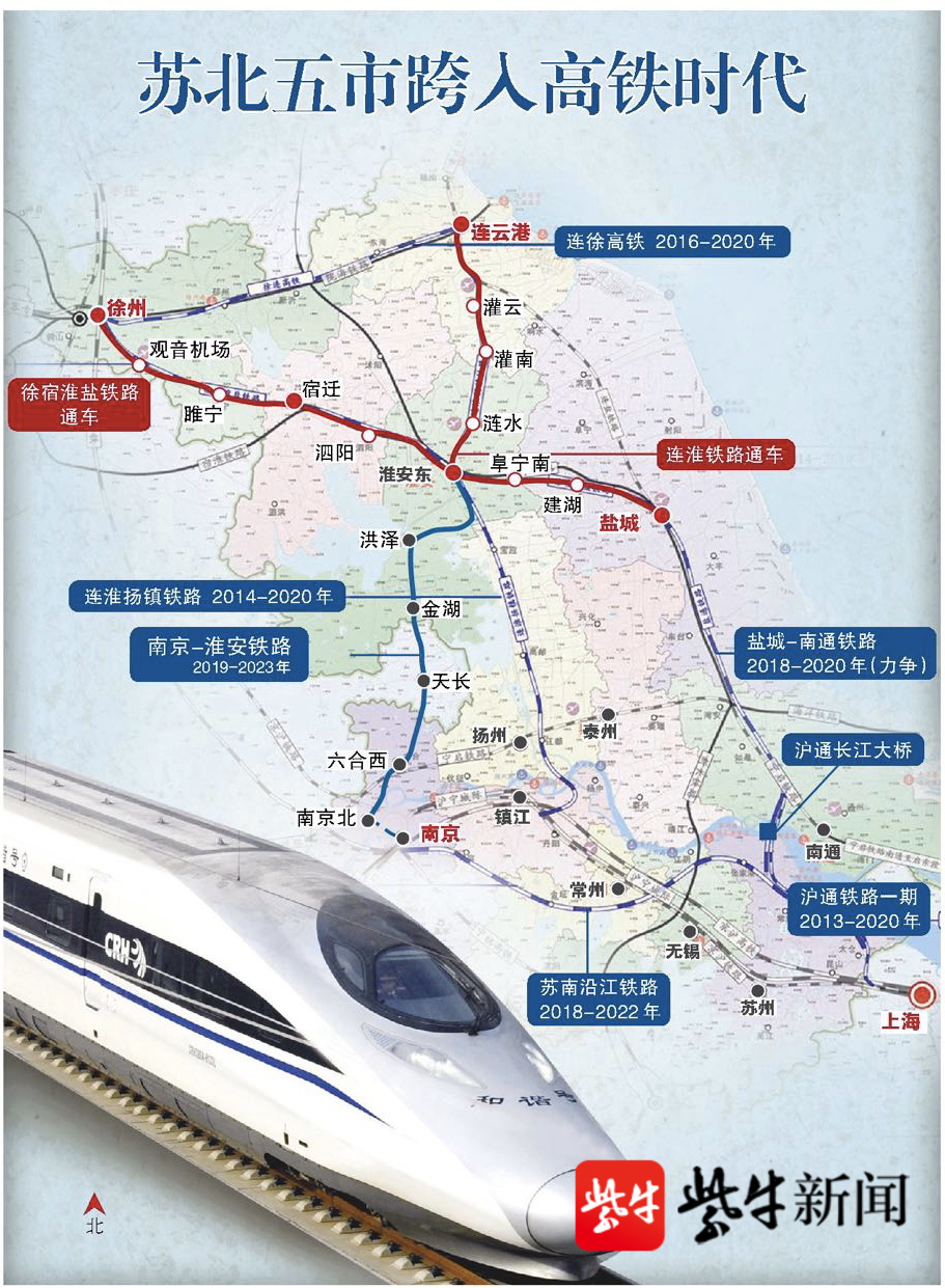江苏10市通高铁,还有3市时间表来了