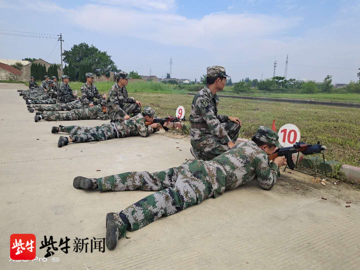 射陽:舉行民兵實彈射擊訓練