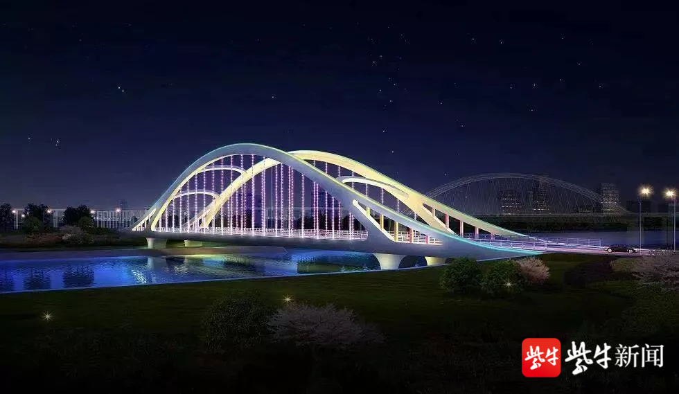 主桥采用跨径为130m的下承式钢梁钢拱肋系杆拱桥,建成后将有力提升该
