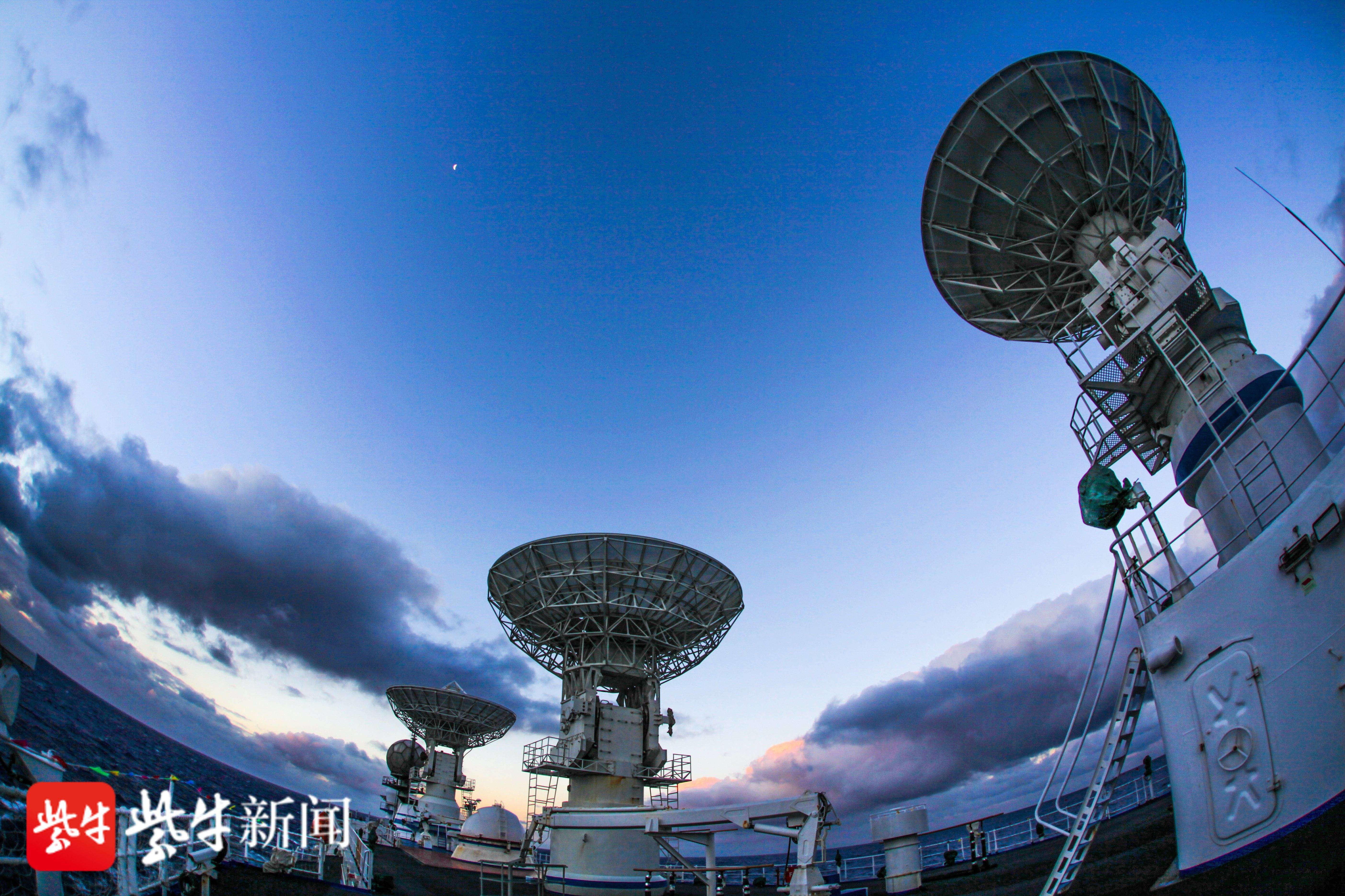 在"五姑娘"归家的旅途中,中国卫星海上测控部所属
