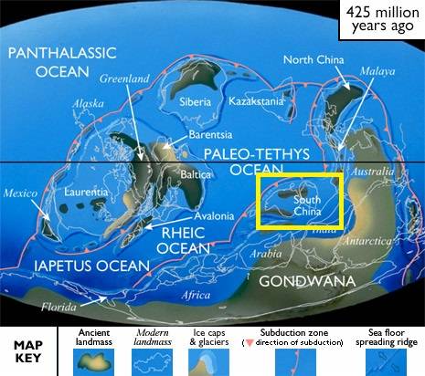 华南地区在志留纪时期是一片浅海