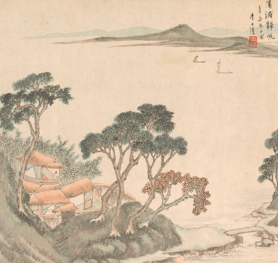 远浦归帆(局部) 明·李士达