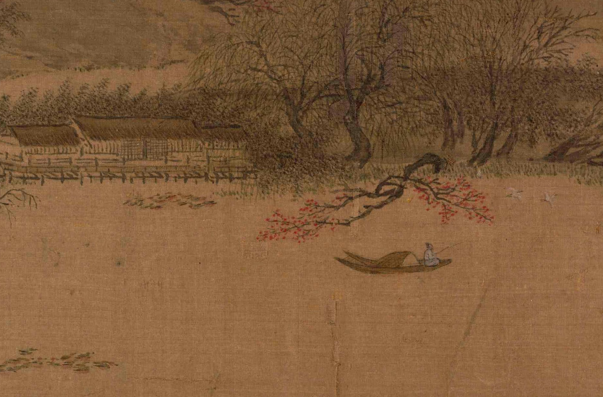 溪山春晓图(局部)宋·佚名