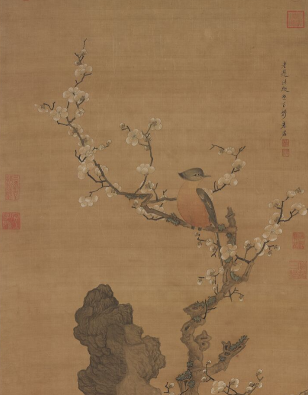 梅花山鸟 明·陈洪绶