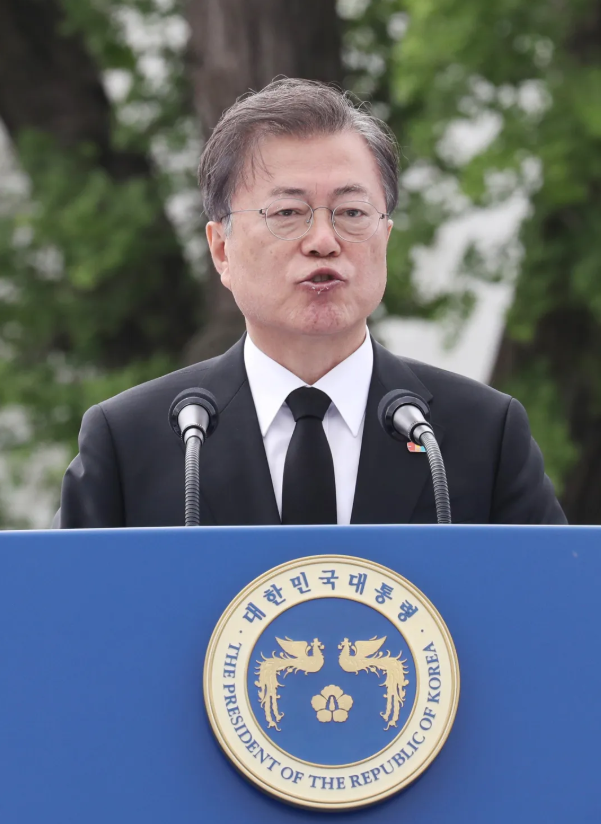 现场图(ytn电视台截图) 据韩国《亚洲经济》报道,5月18日,韩国总统