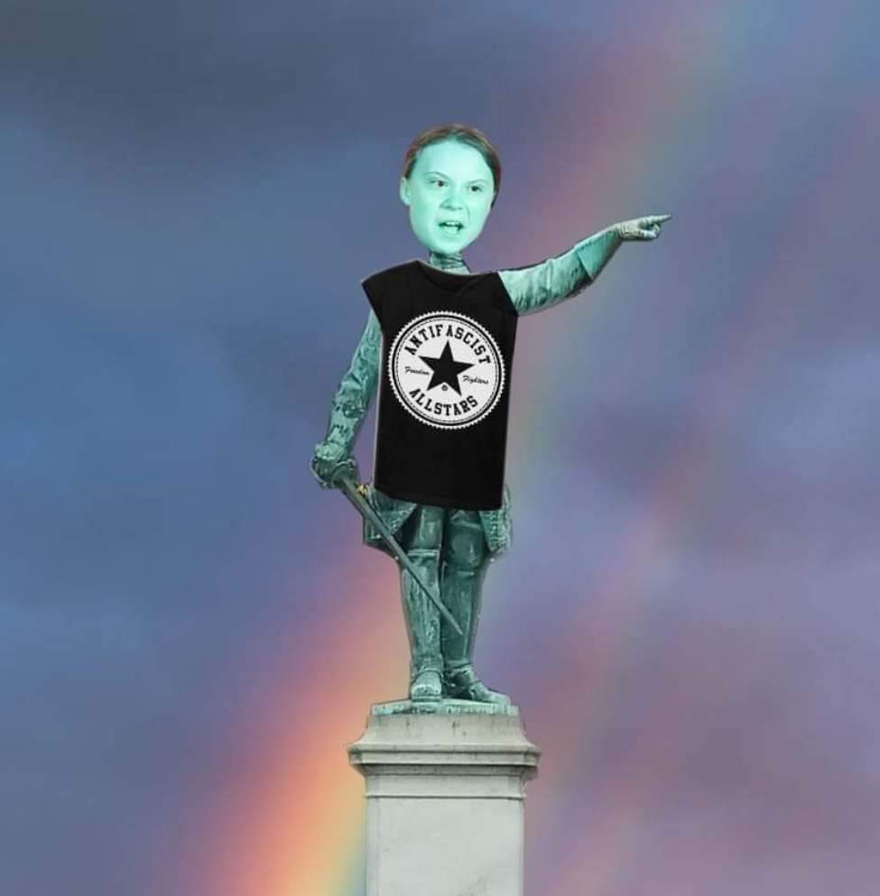 推倒雕像潮中,瑞典一前市长忍不住建议:把国王雕像换成"环保少女"