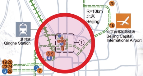 北京冬奥会场馆路线图图片