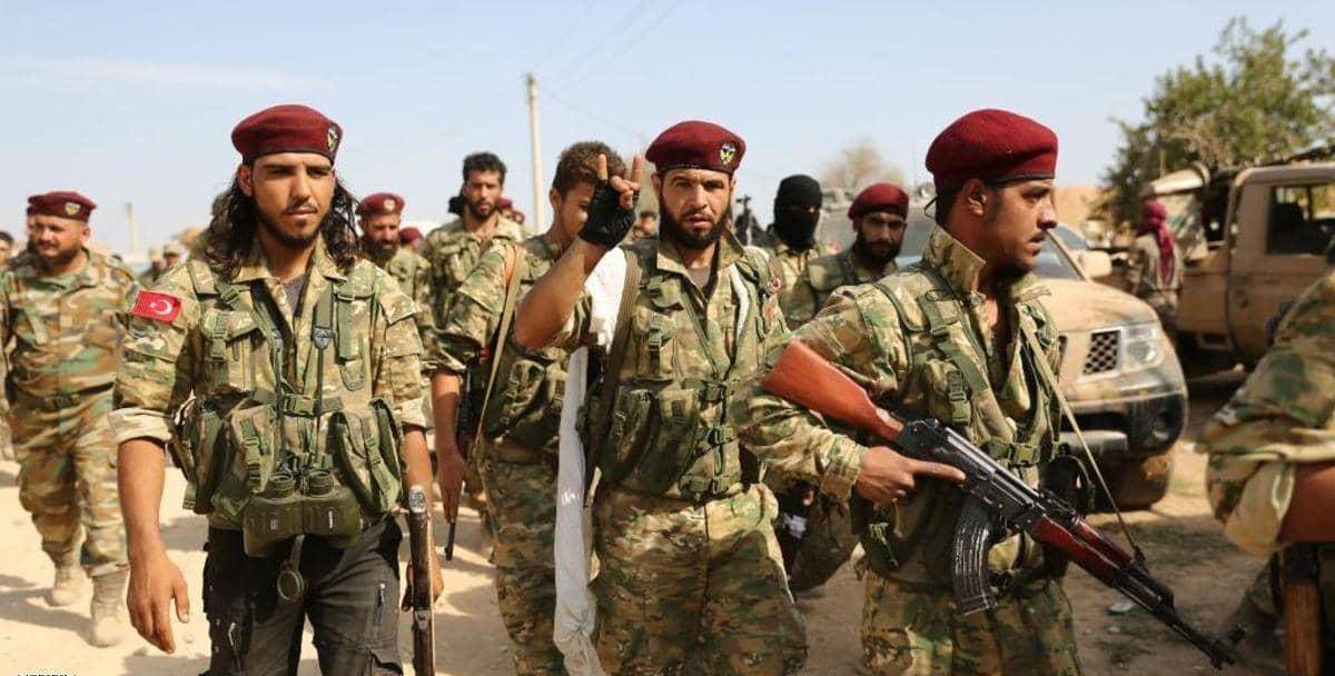 图为土耳其支持的叙利亚反对派武装成员资料图片.