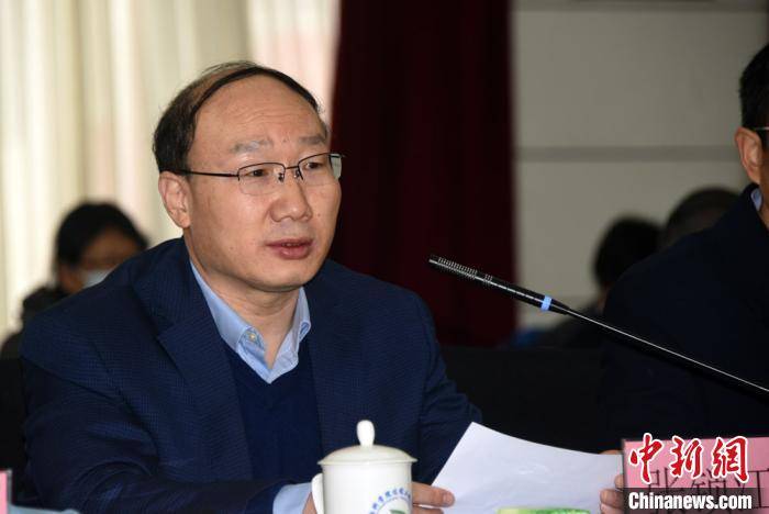 中科院过程工程所所长张锁江院士在座谈会上发言. 孙自法 摄