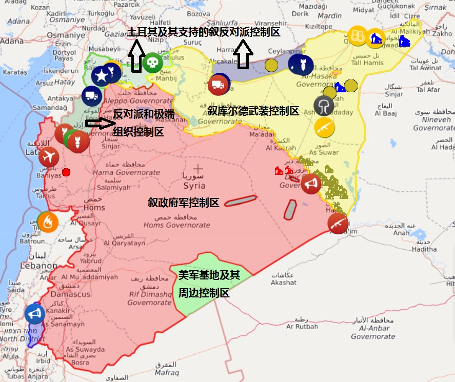 叙利亚战区地图图片