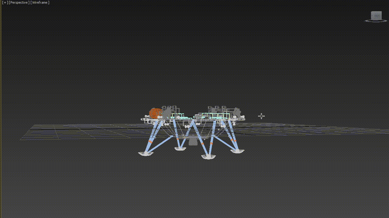 "天问一号"着陆巡视器模拟建模动画