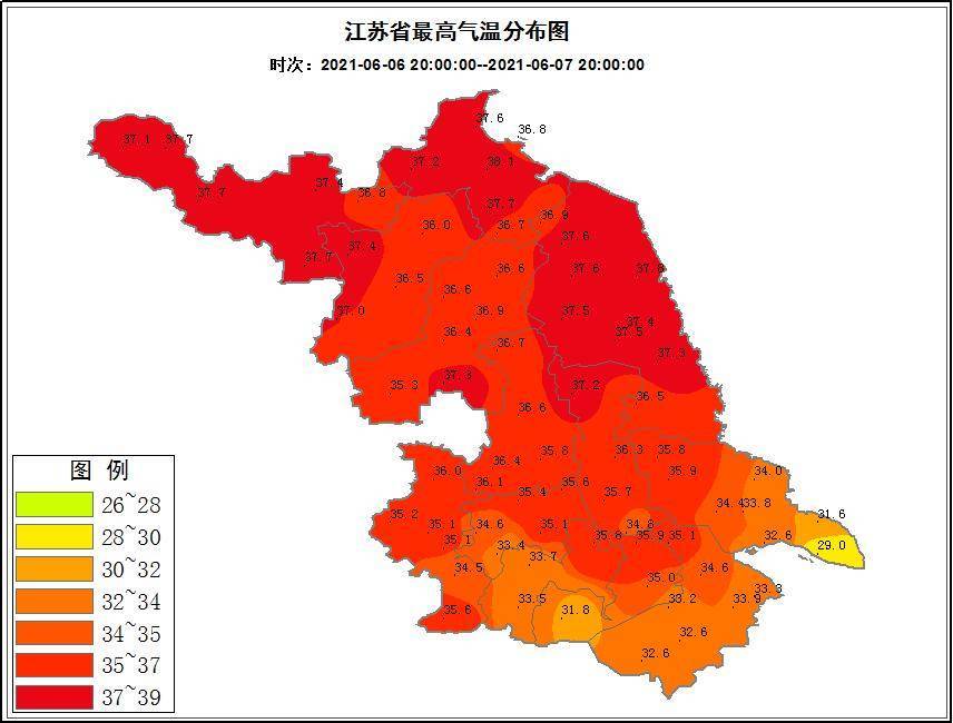 南京今天气温略降午后较闷热