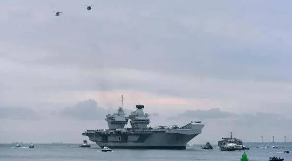 外媒:"带病毒"的英国航母驶入南海