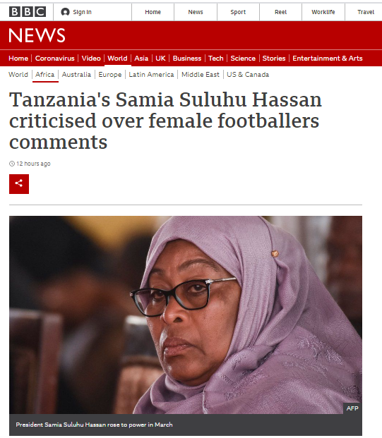 作为坦桑尼亚历史上的首位女总统,哈桑在竞选时就曾受到过性别歧视
