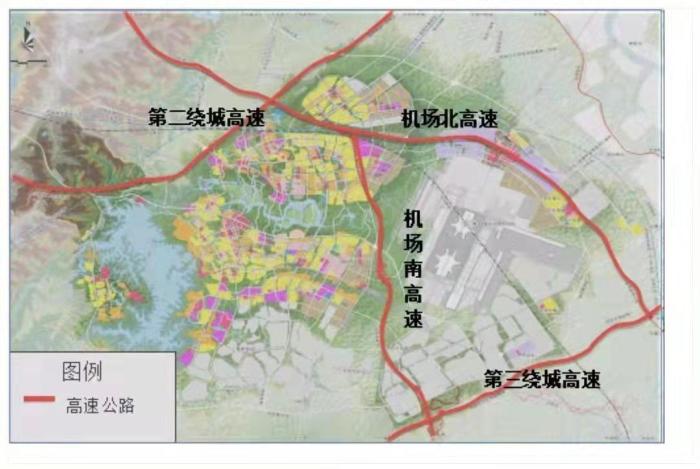 圖為天府機場高速南線線路圖.四川省交通運輸廳供圖