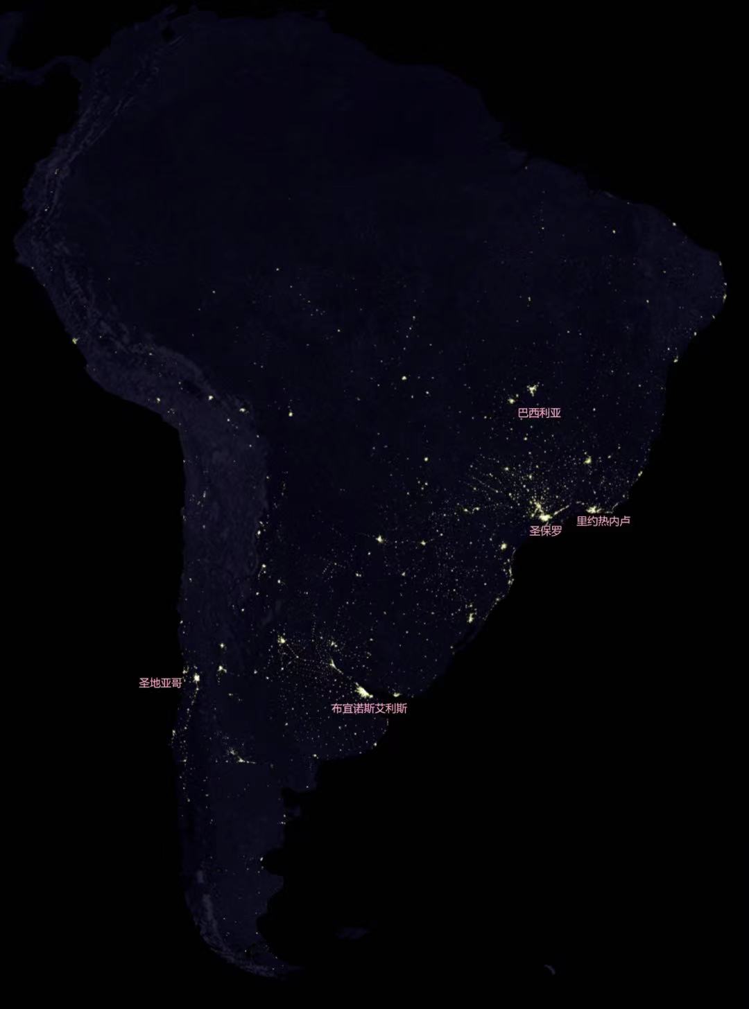 世界灯光图2021图片