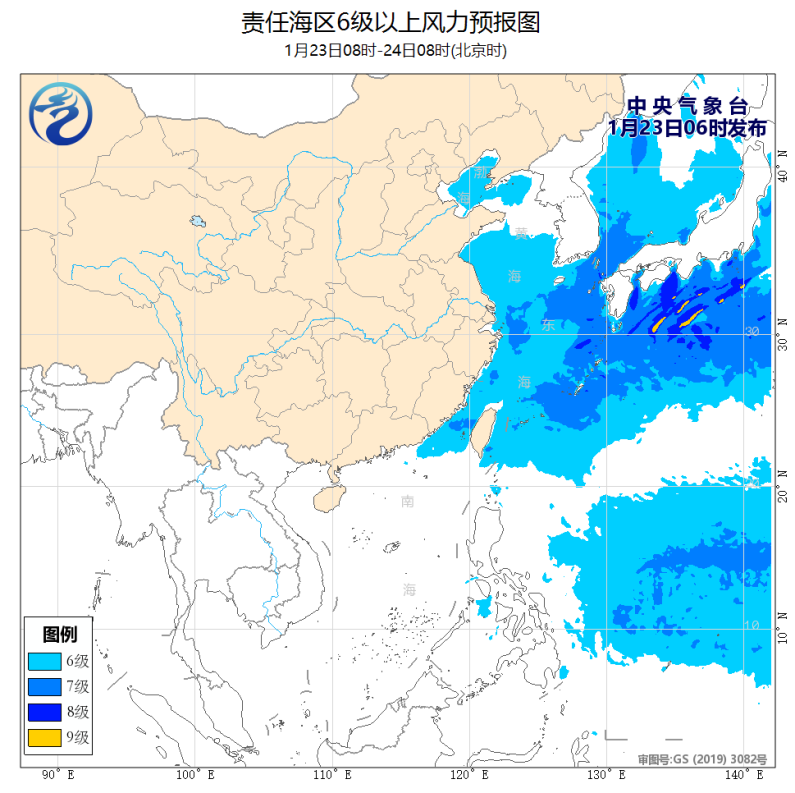 我国近海海域将有67级风