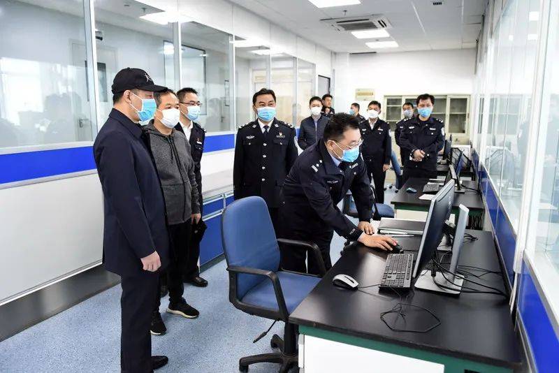 省领导前往省公安厅刑警总队检查指导打击刑事犯罪工作
