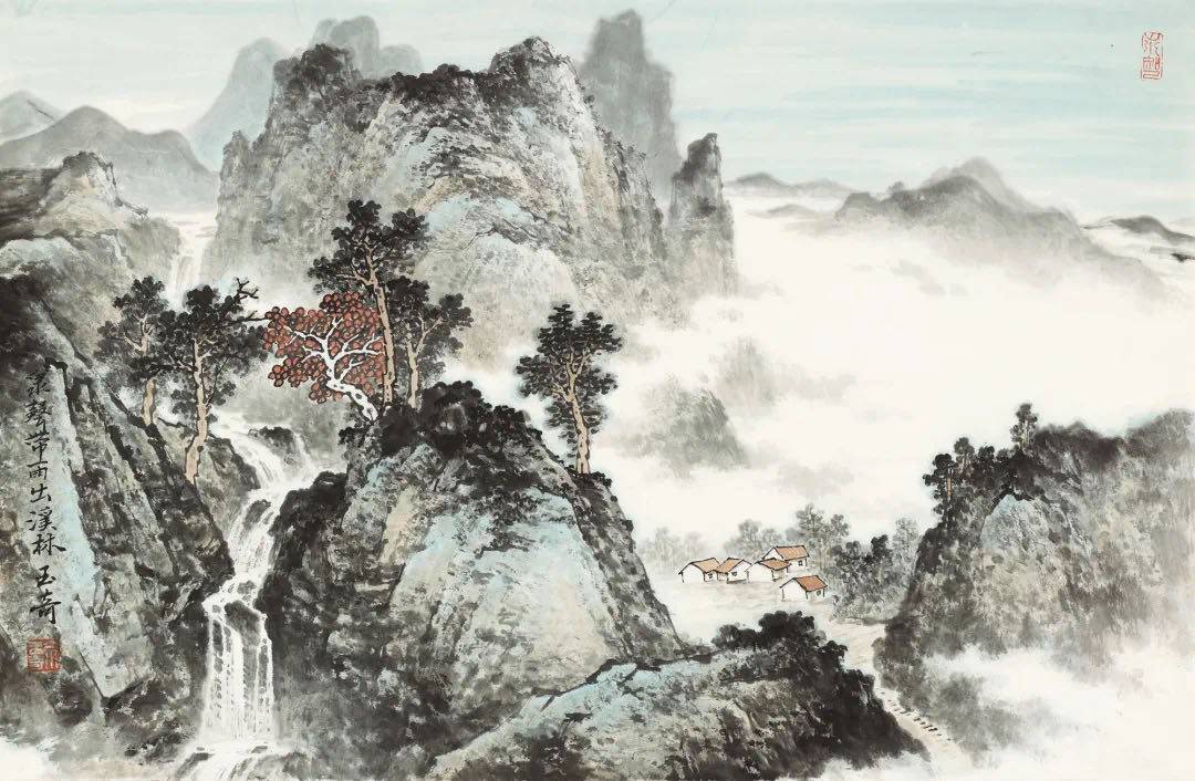 泉声带雨出溪林