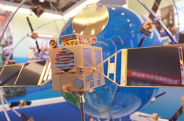 北斗导航卫星系统模型.人民视觉 资料图