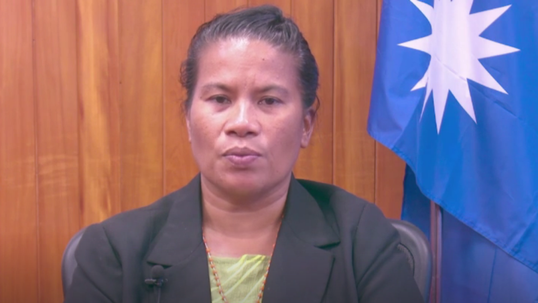 瑙鲁代表资料图,图片截取自世卫组织官方视频