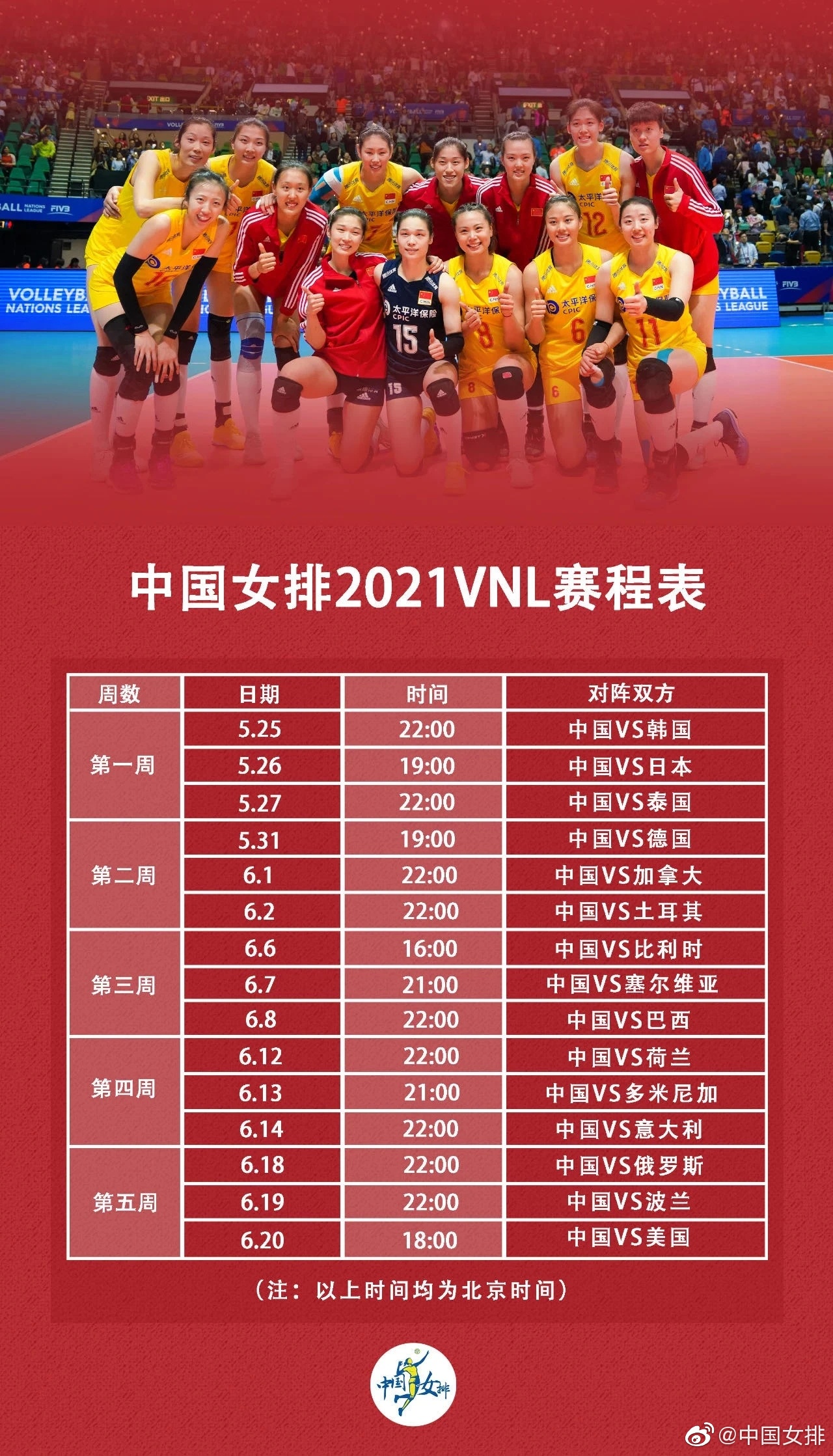 2021女排联赛赛程图片