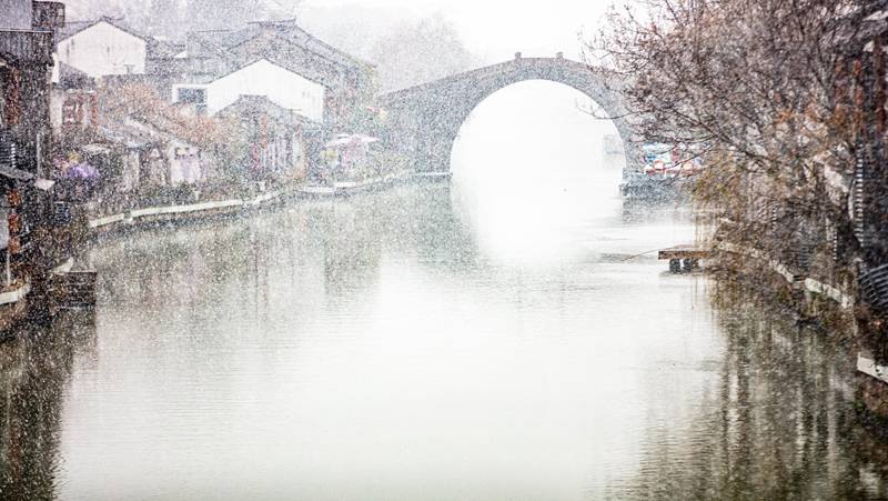 节后上班第一天锡城银装素裹