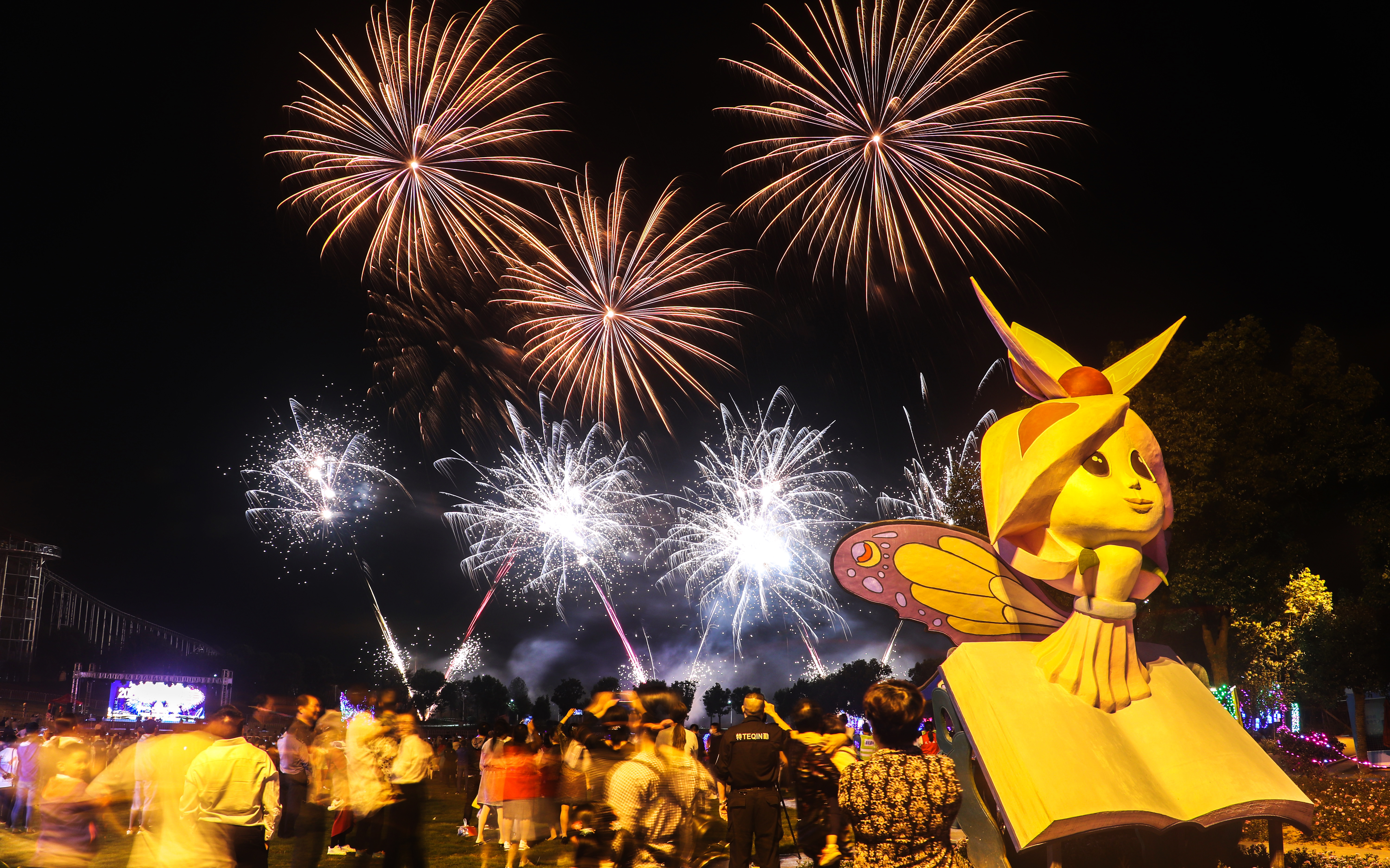 视频| 璀璨绚丽烟花秀 祝福祖国更美好