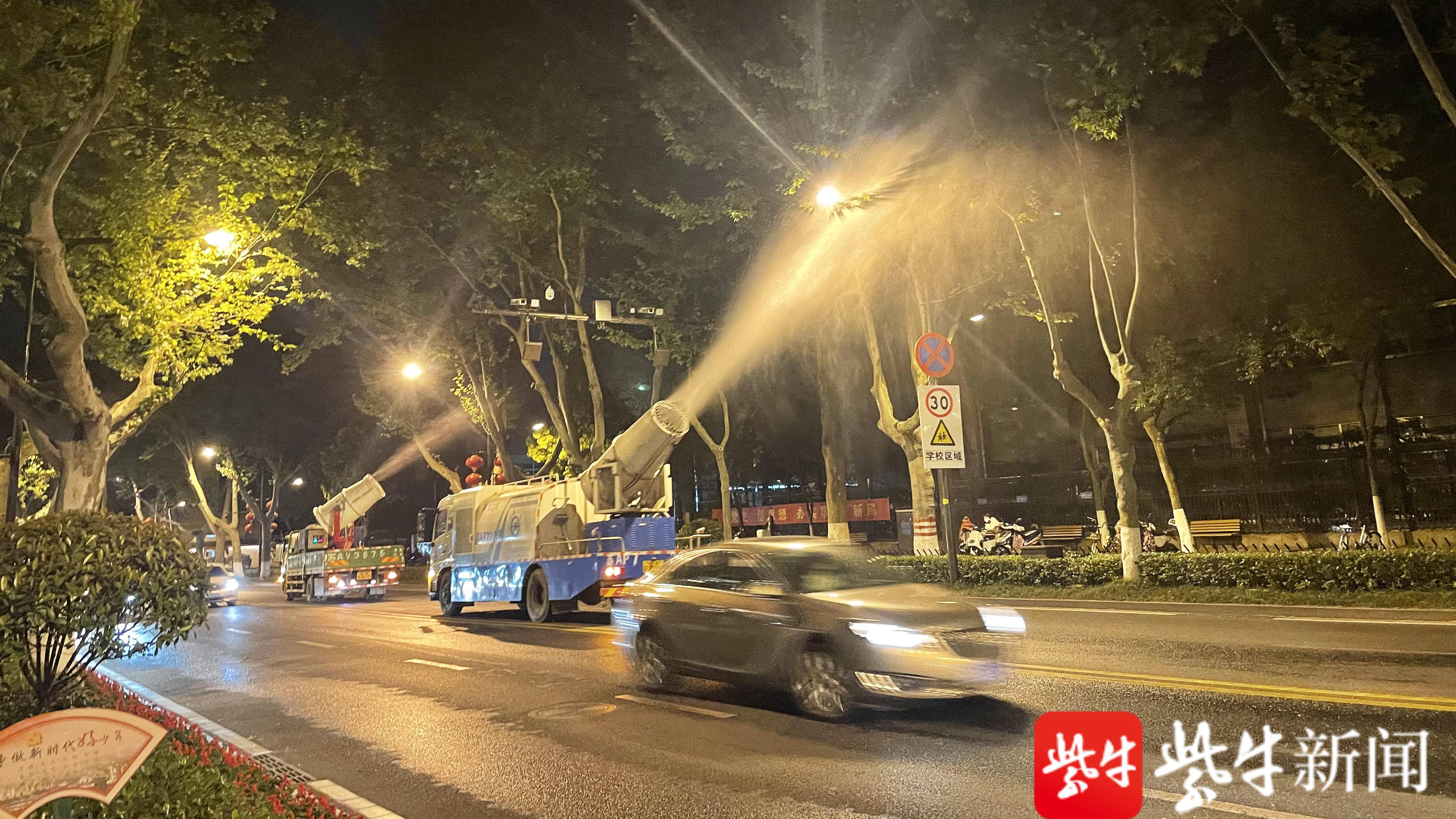 视频 阻击法桐 毛毛雨 南京园林部门夜间鏖战降毛絮